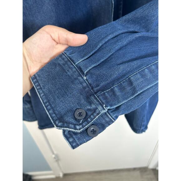 Denim Shacket Chore Shirt Mens XXL Merill & Forbes Heavy Denim Workwear - Picture 4 of 8